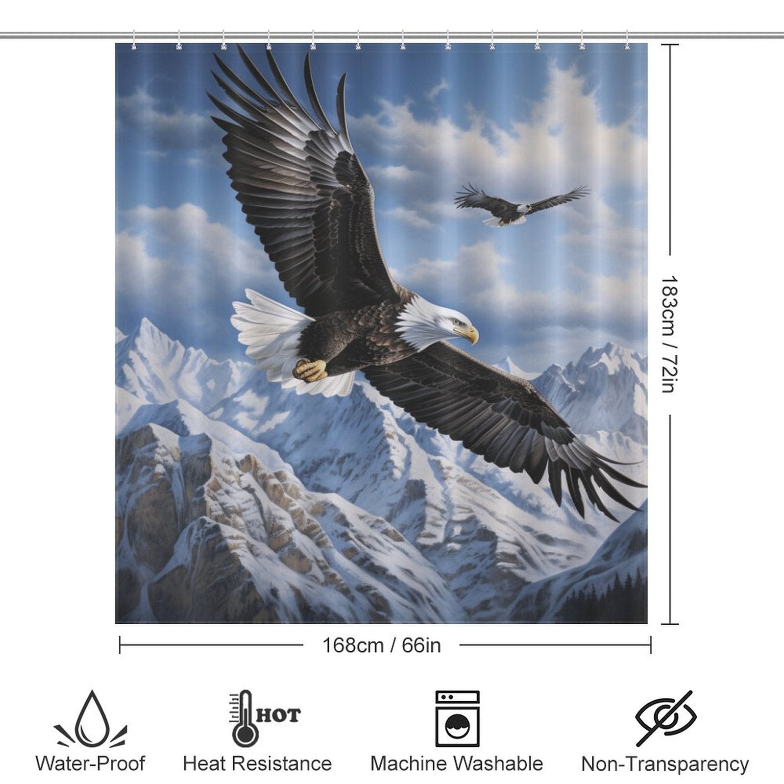 Freedom Eagle Shower Curtain