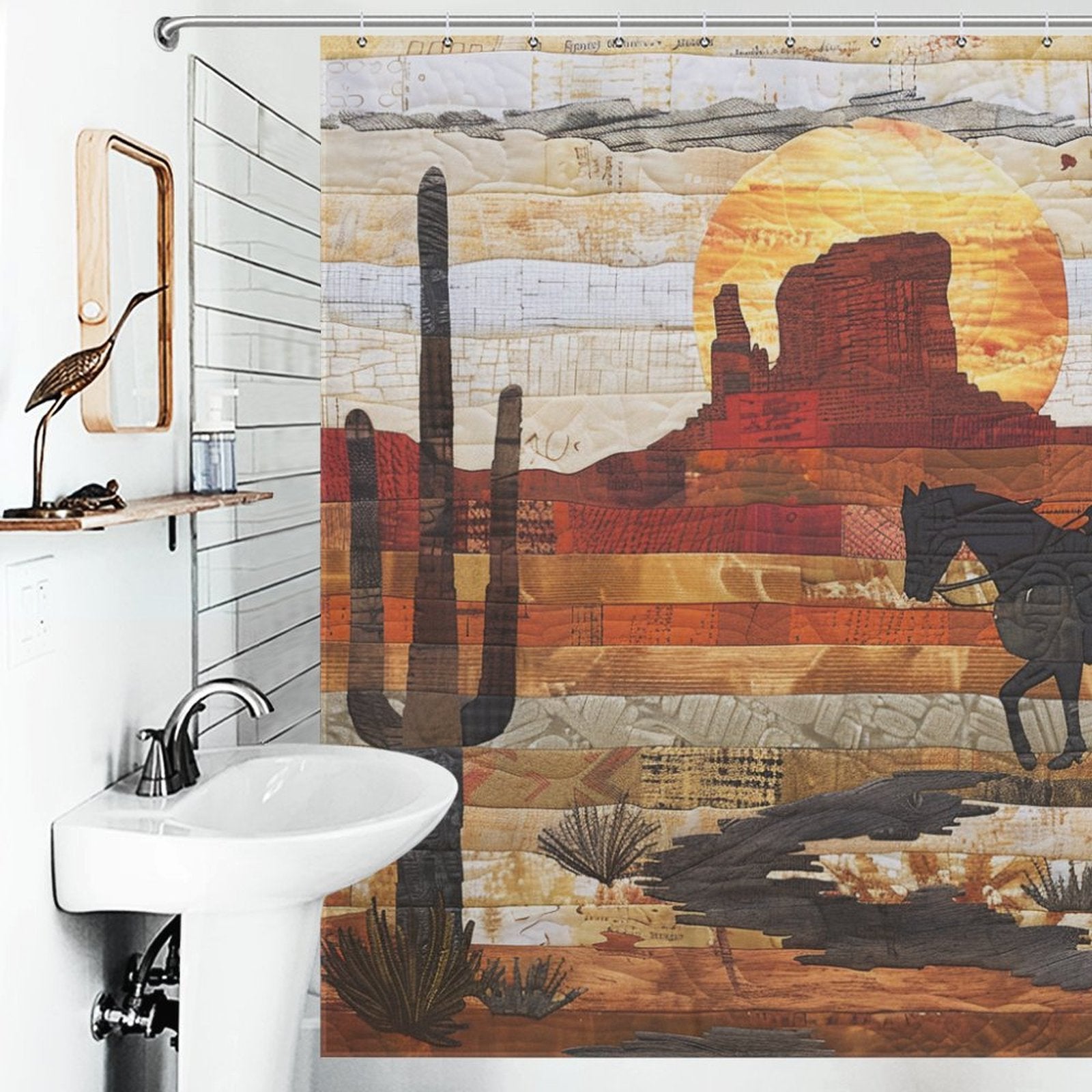 Frontier Spirit Cowboy Shower Curtain