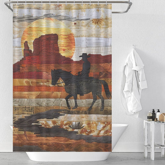 Frontier Spirit Cowboy Shower Curtain