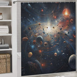 Galactic Dreams Planet Shower Curtain