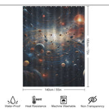 Galactic Dreams Planet Shower Curtain