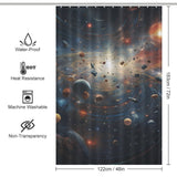 Galactic Dreams Planet Shower Curtain