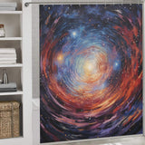 Galaxy Print Space Shower Curtain