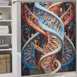 Genetic DNA Shower Curtain