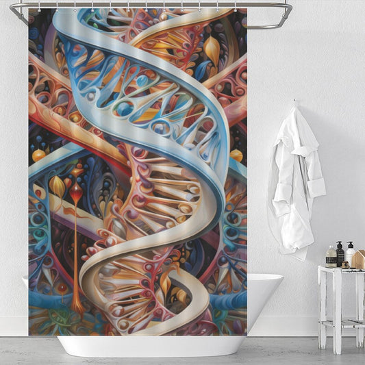 Genetic DNA Shower Curtain