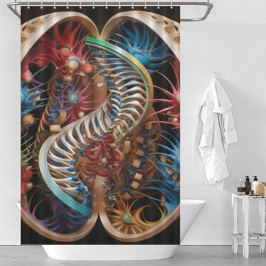 Genome DNA Shower Curtain