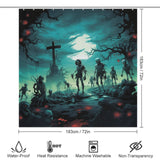 Gothic Fun Zombie Shower Curtain