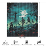 Gothic Fun Zombie Shower Curtain