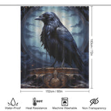 Gothic Raven Shower Curtain