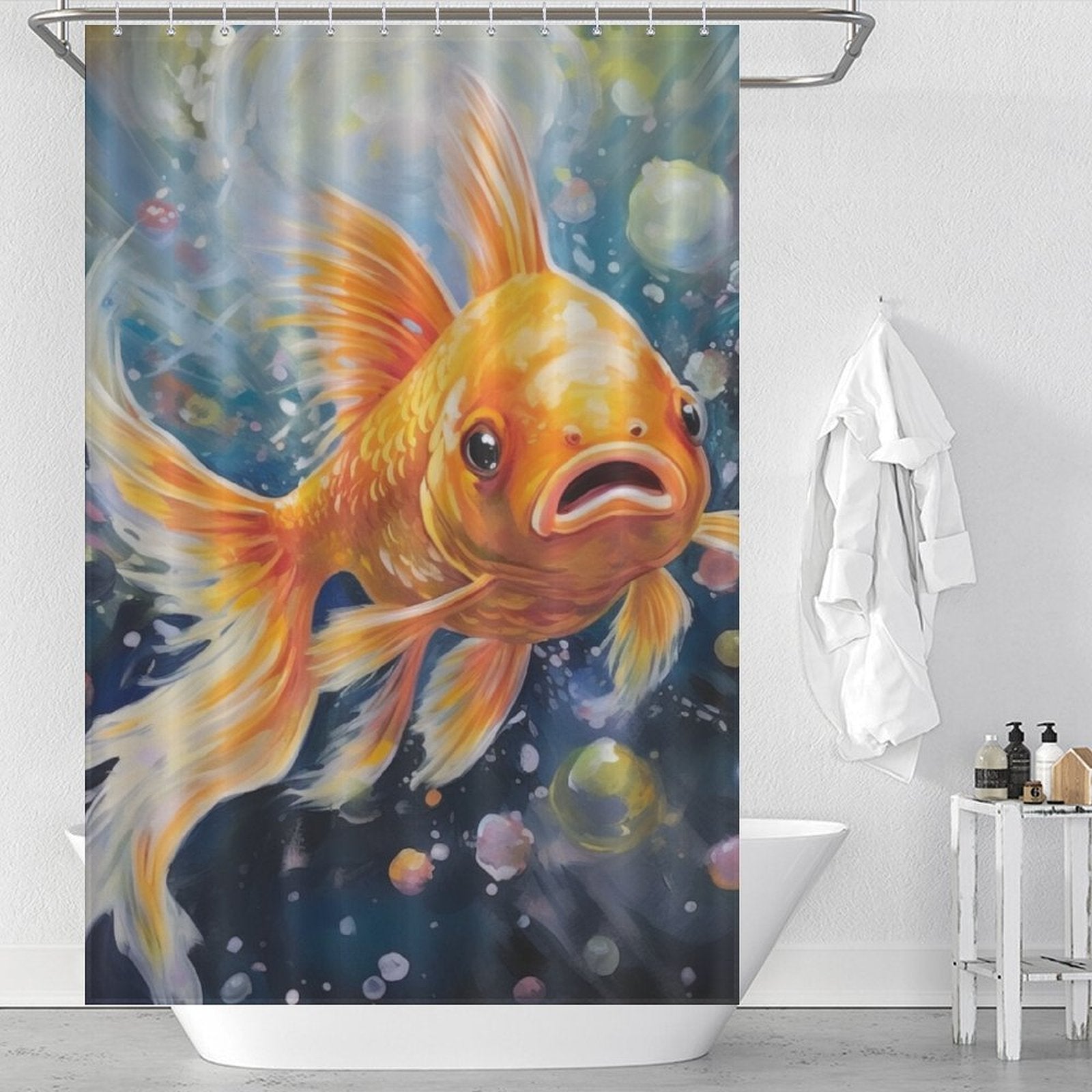 Graceful Goldfish Shower Curtain 