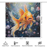 Graceful Goldfish Shower Curtain 