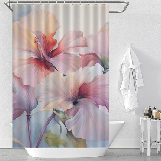 Graceful Hibiscus Shower Curtain