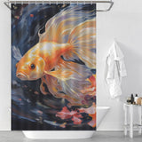 Graceful goldfish shower curtain Art 