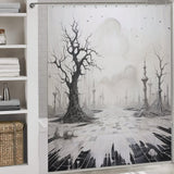 Graphic Chic Black and White Shower Curtain