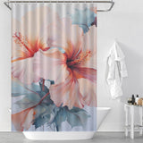 GreenFoliage Hibiscus Shower Curtain