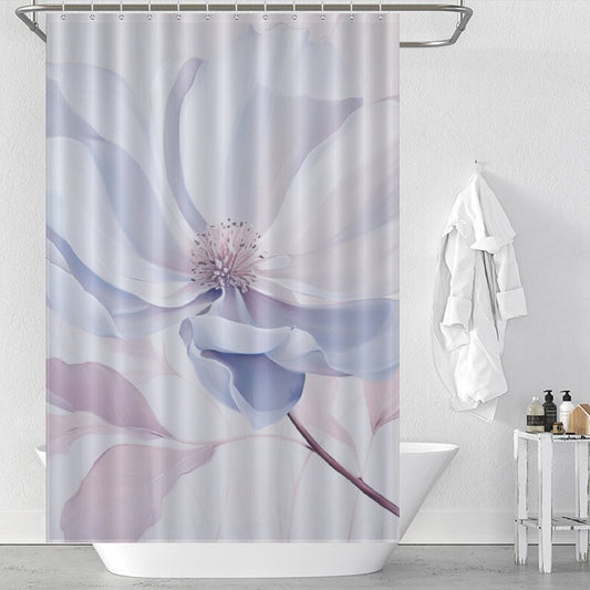 Harmony Bloom Periwinkle Shower Curtain