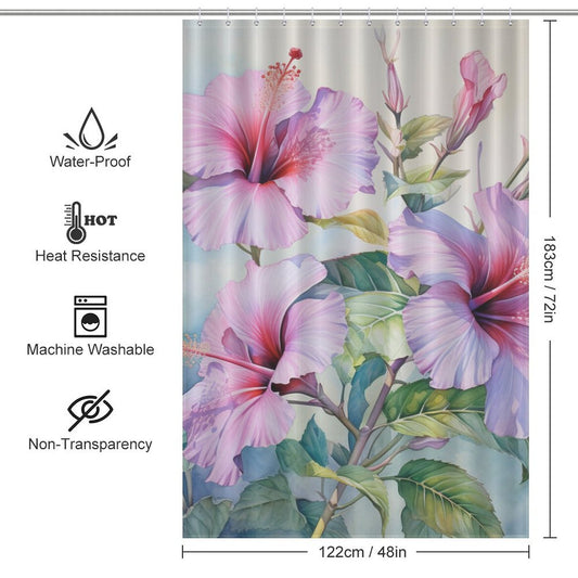 Harmony Hibiscus Shower Curtain