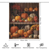 Harvest Glow Pumpkin Shower Curtain