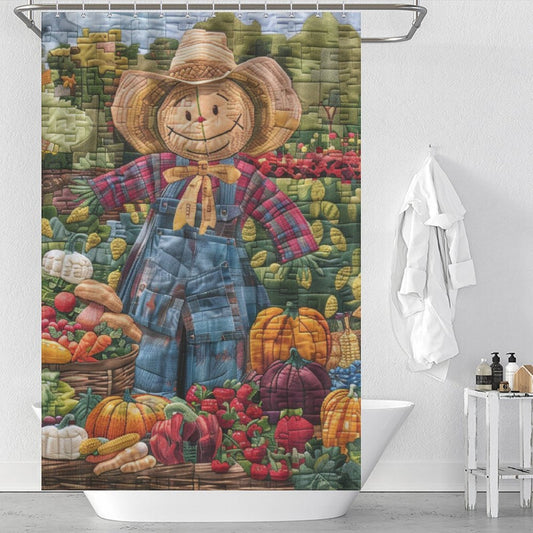 Harvest Hues Farmhouse Shower Curtain