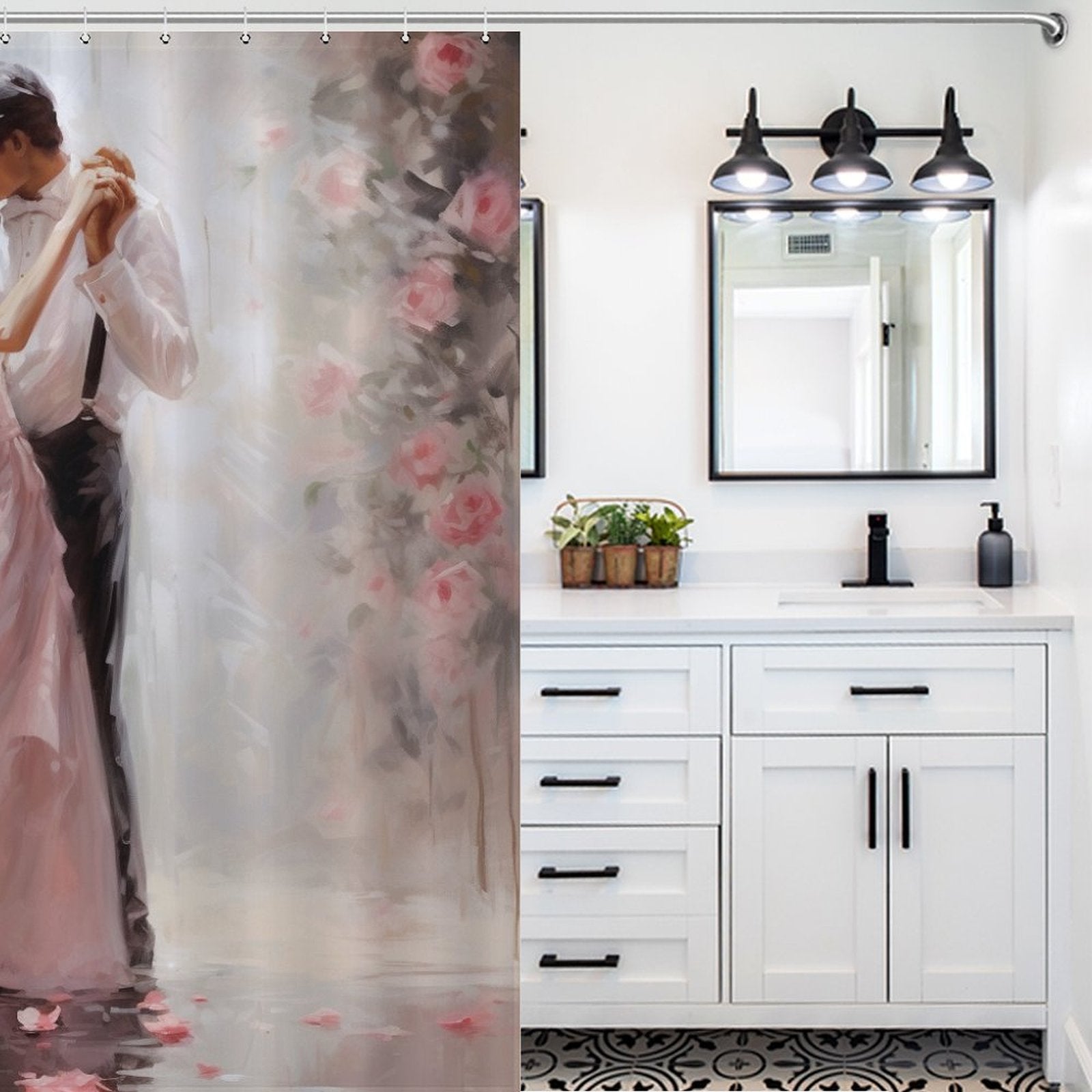 Heartfelt Valentine Shower Curtain