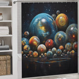 Interstellar Journey Planet Shower Curtain