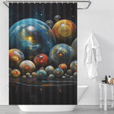 Interstellar Journey Planet Shower Curtain