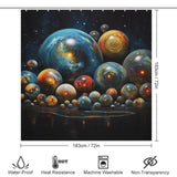 Interstellar Journey Planet Shower Curtain