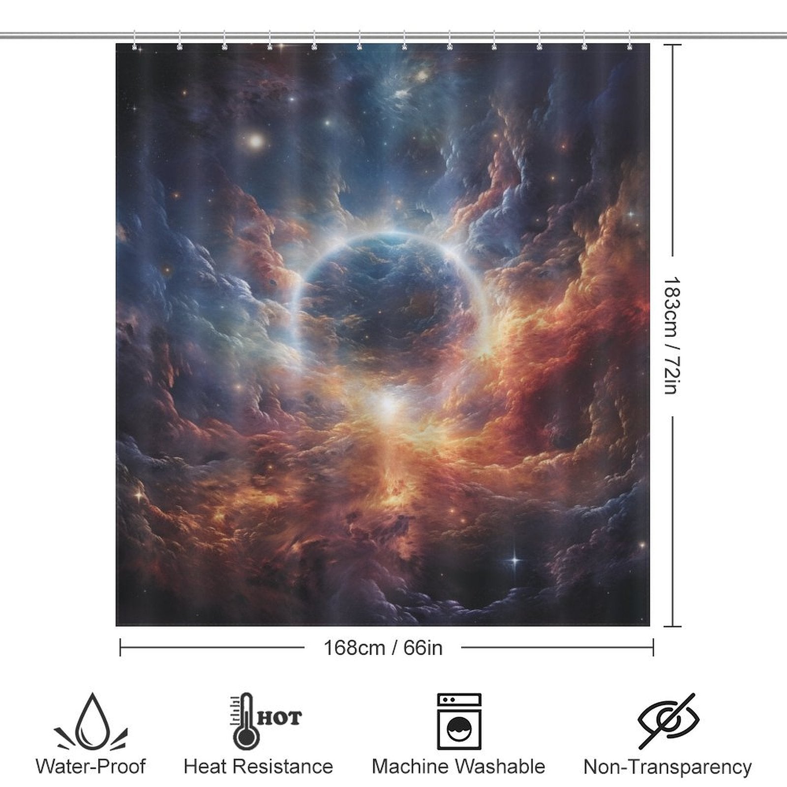 Interstellar Space Shower Curtain