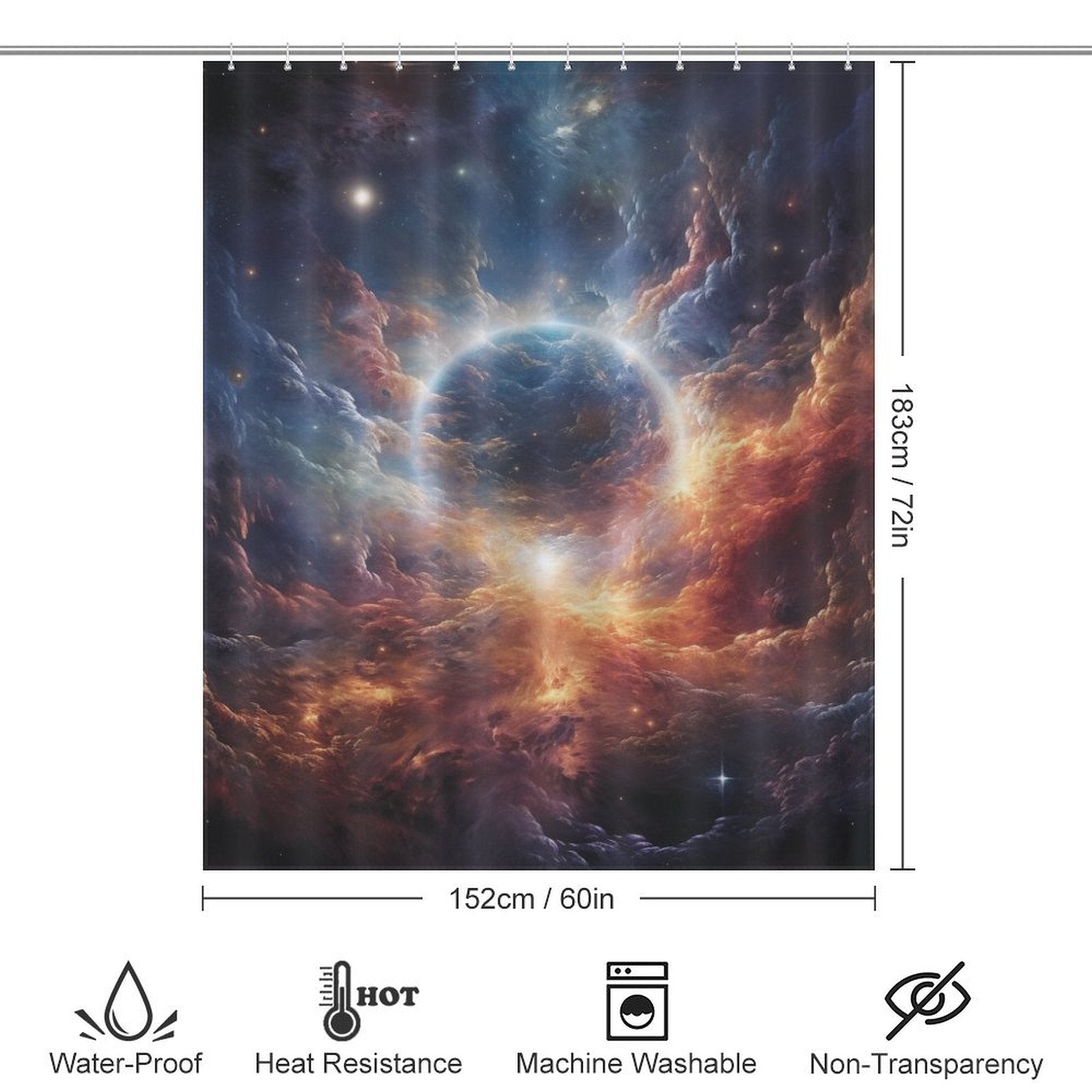 Interstellar Space Shower Curtain