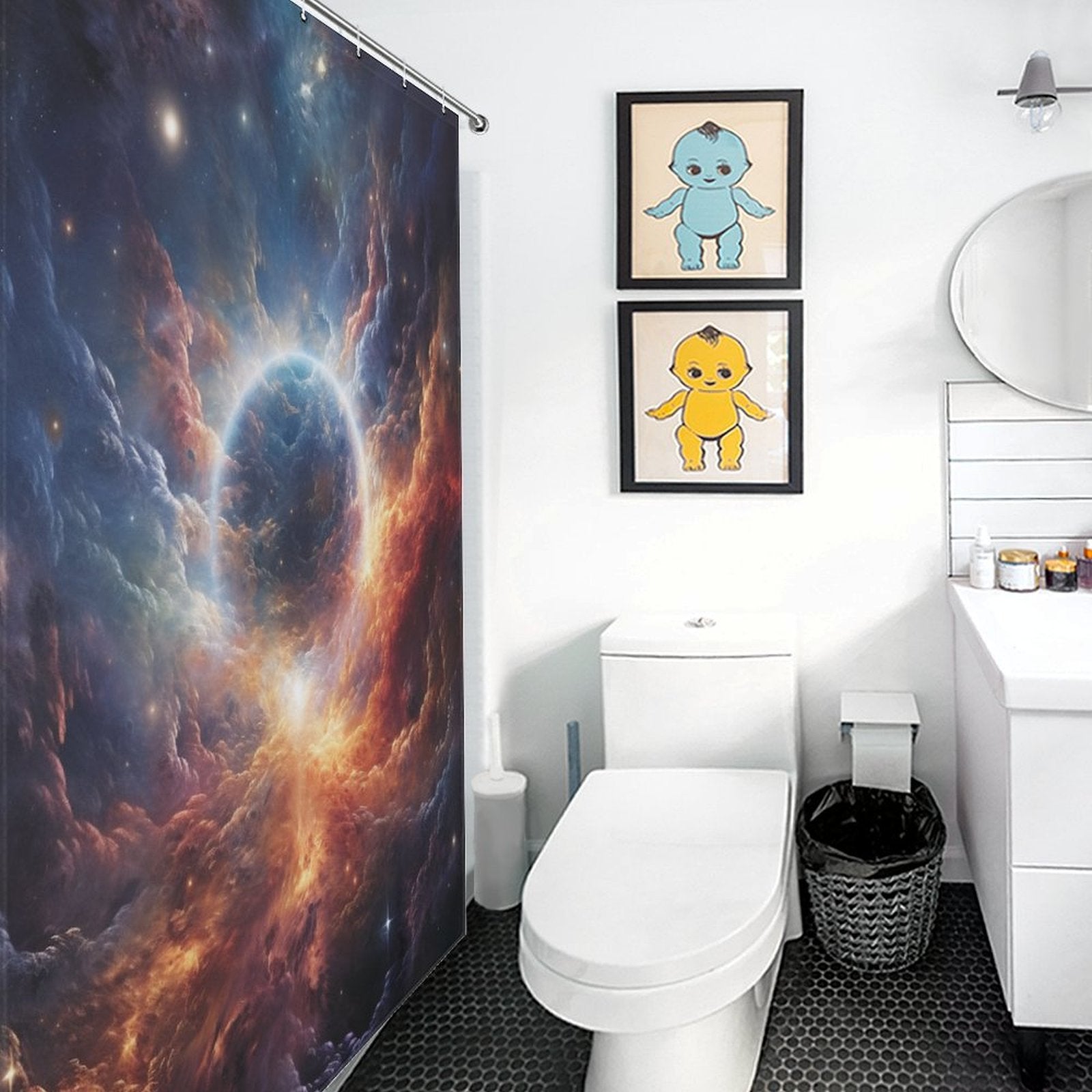 Interstellar Space Shower Curtain