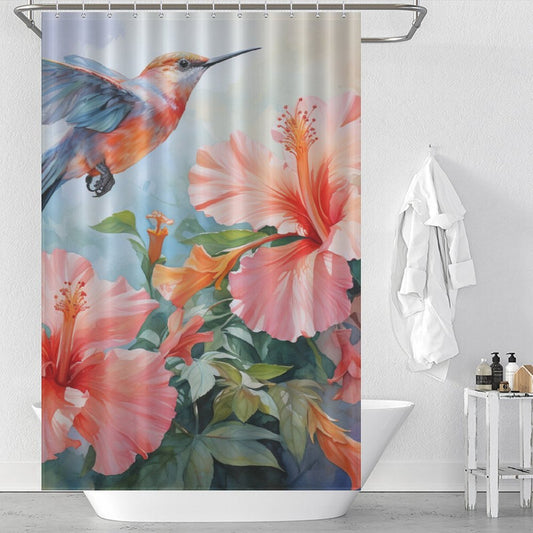 IslandDrapery Hibiscus Shower Curtain