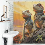 Jungle Ambiance Lizard Shower Curtain