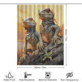 Jungle Ambiance Lizard Shower Curtain