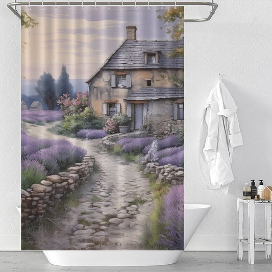 Lavender French Country Shower Curtain