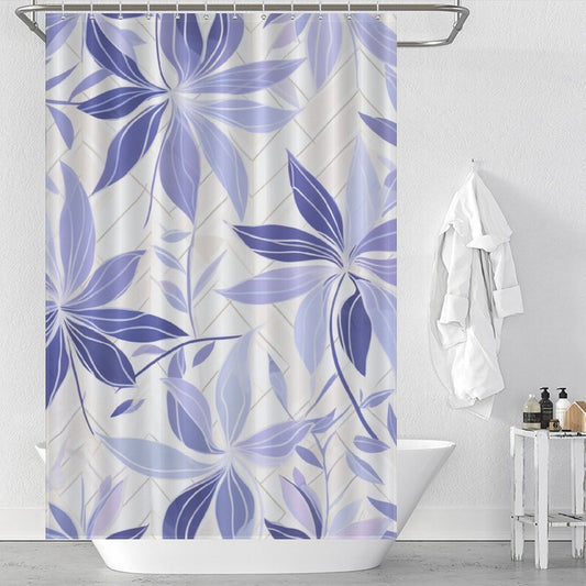 Lavender Touch Periwinkle Shower Curtain