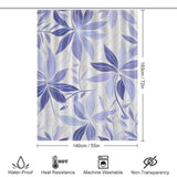 Lavender Touch Periwinkle Shower Curtain