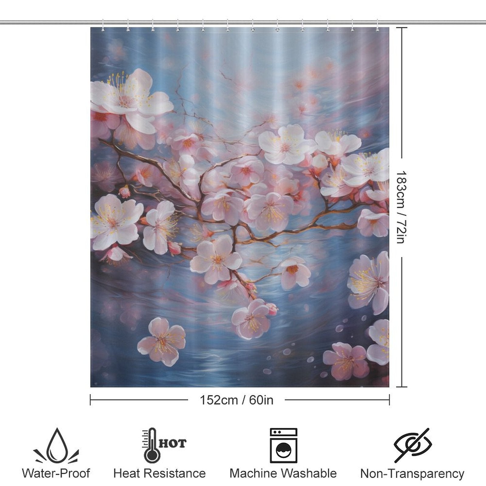 Lavish Plum Shower Curtain