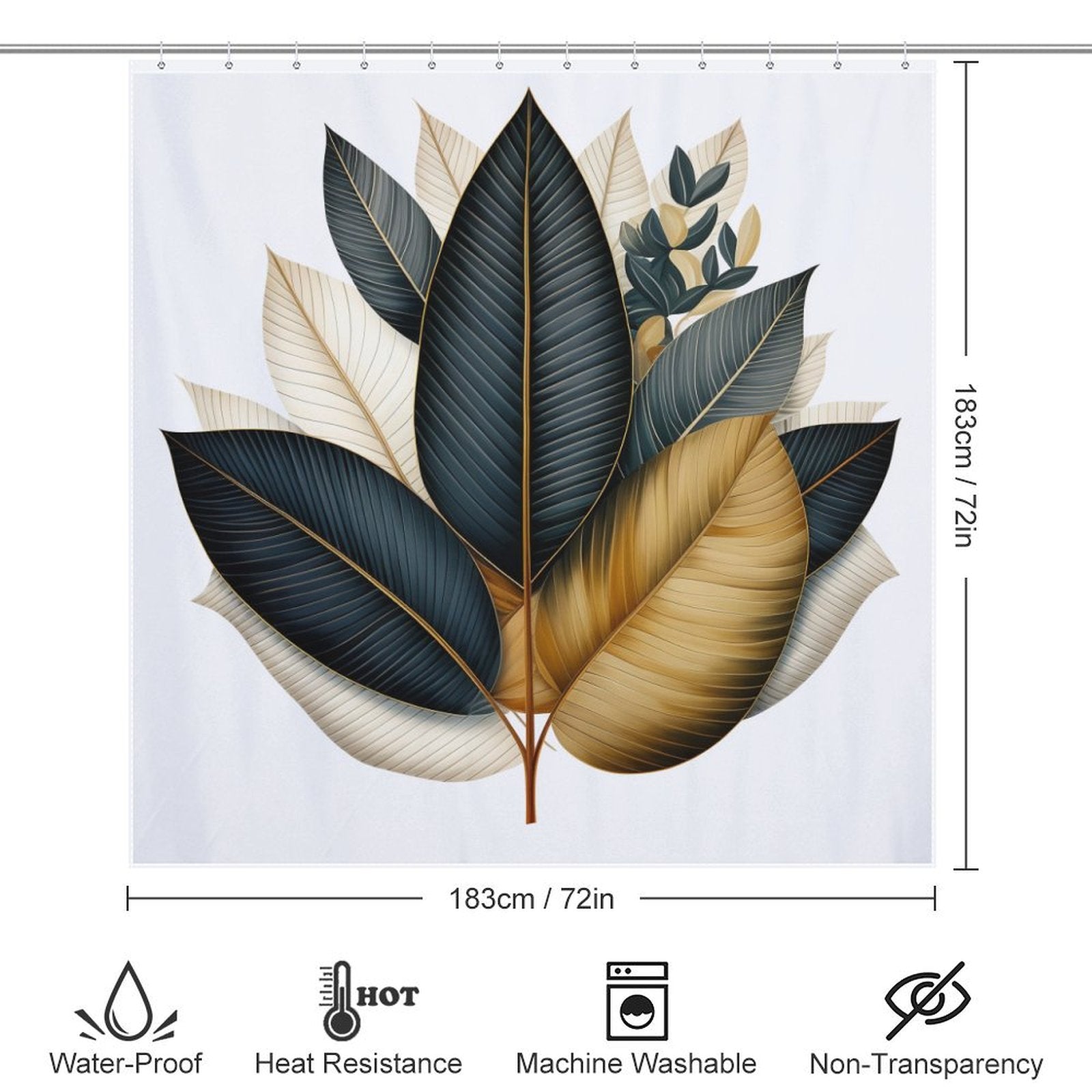 Leaf Shower Curtain Botanical Art