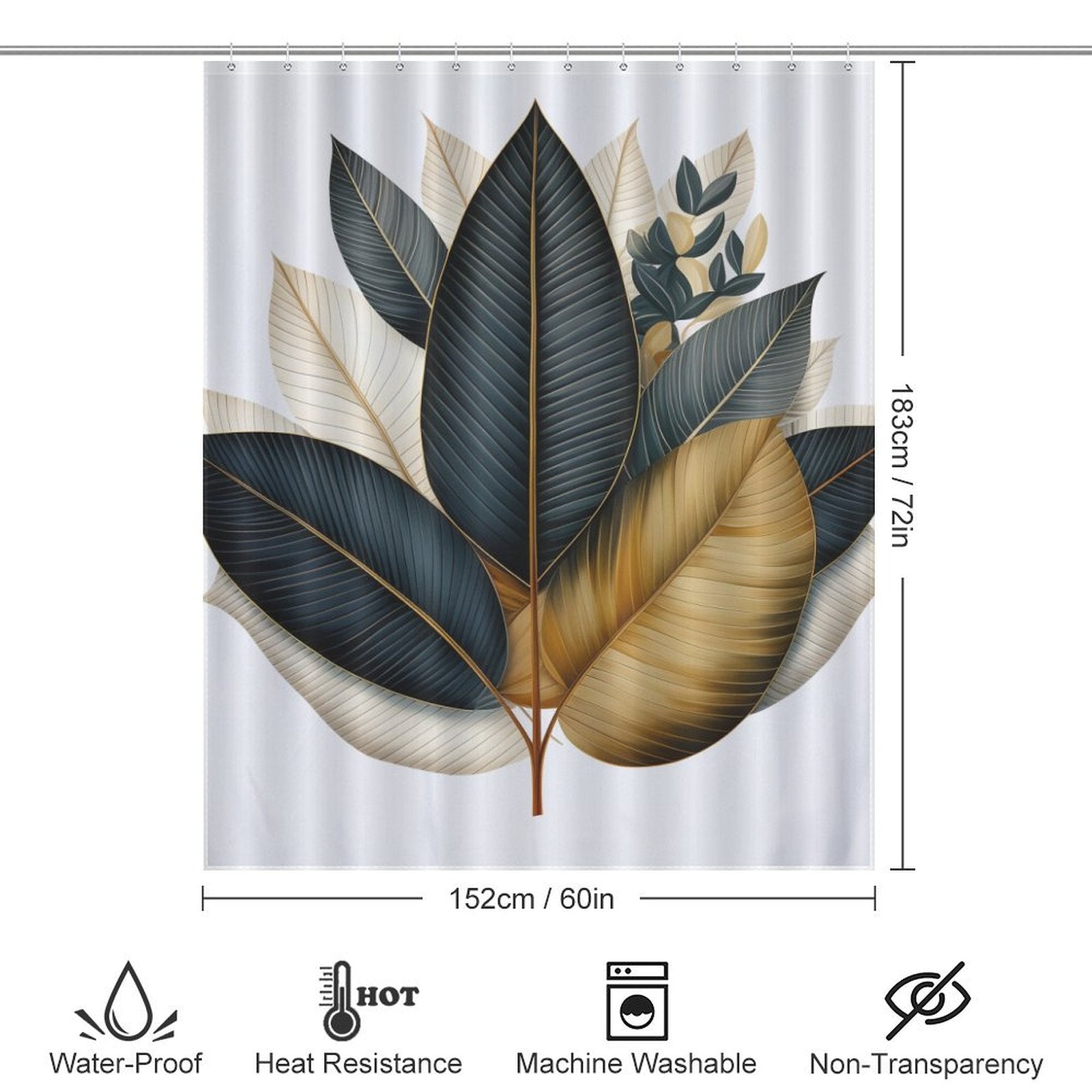 Leaf Shower Curtain Botanical Art