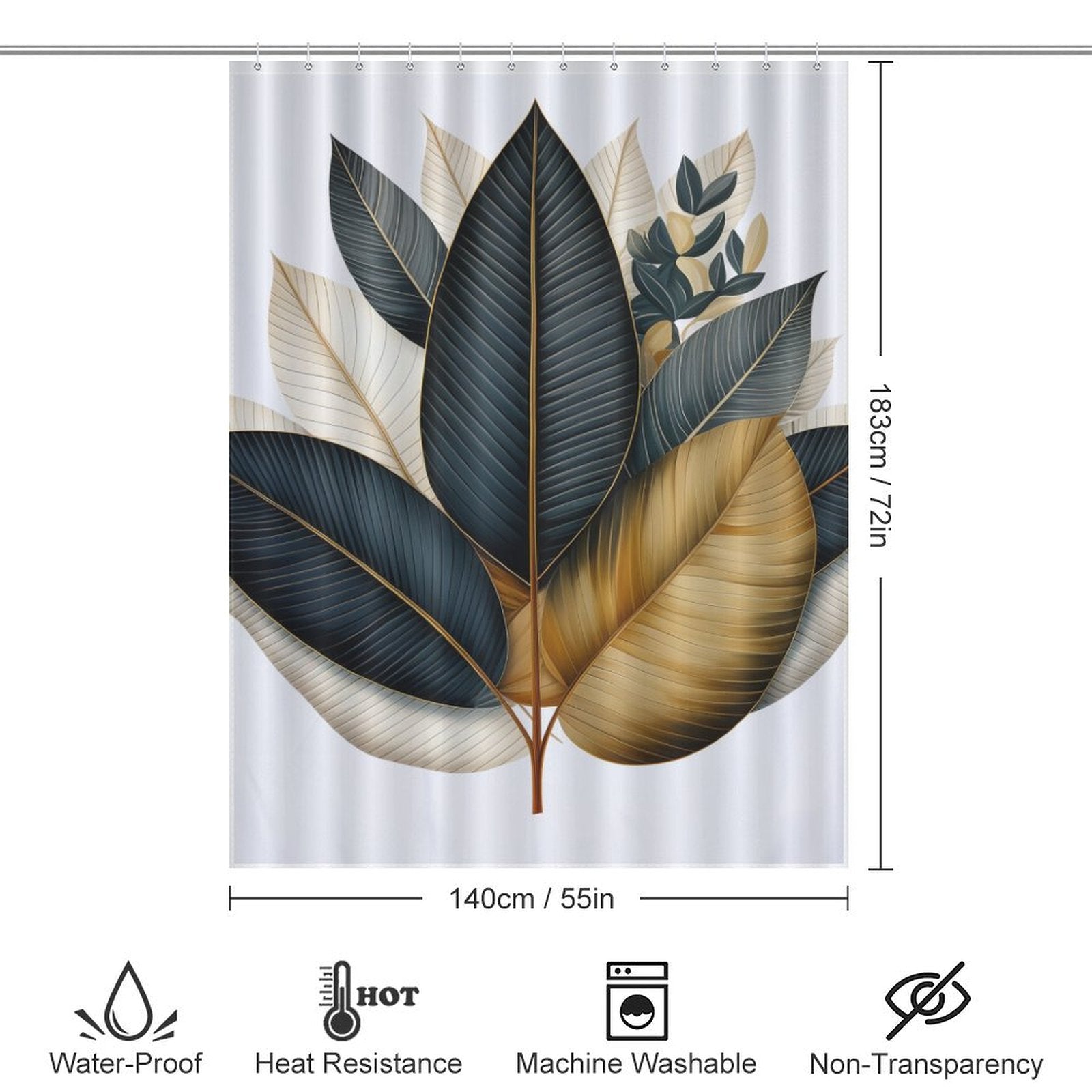 Leaf Shower Curtain Botanical Art