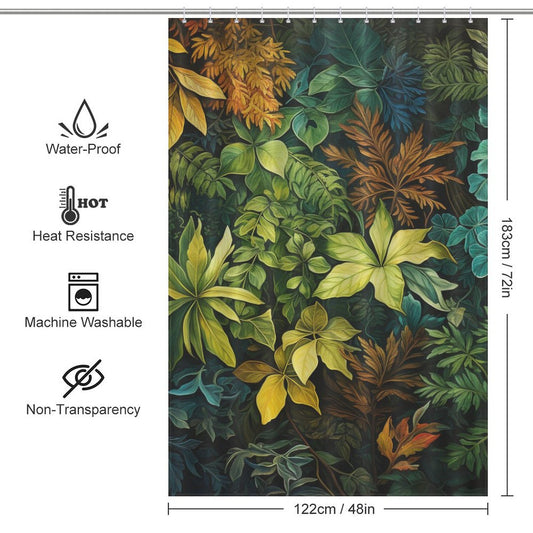 Leaf Shower Curtain Enchanted Forest