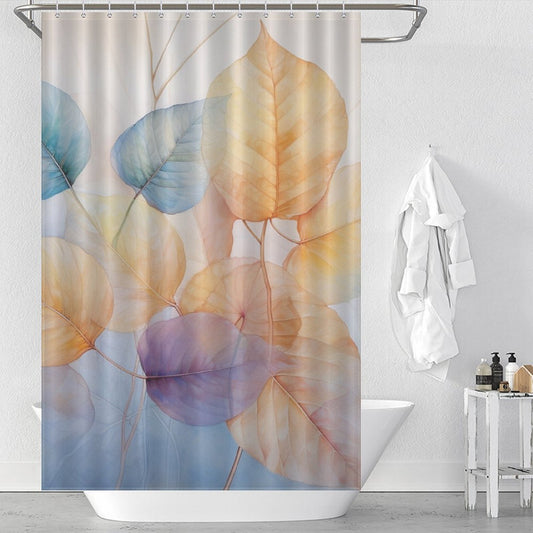 Leaf Shower Curtain Evergreen Touch