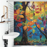 Leaf Shower Curtain Garden Fresh