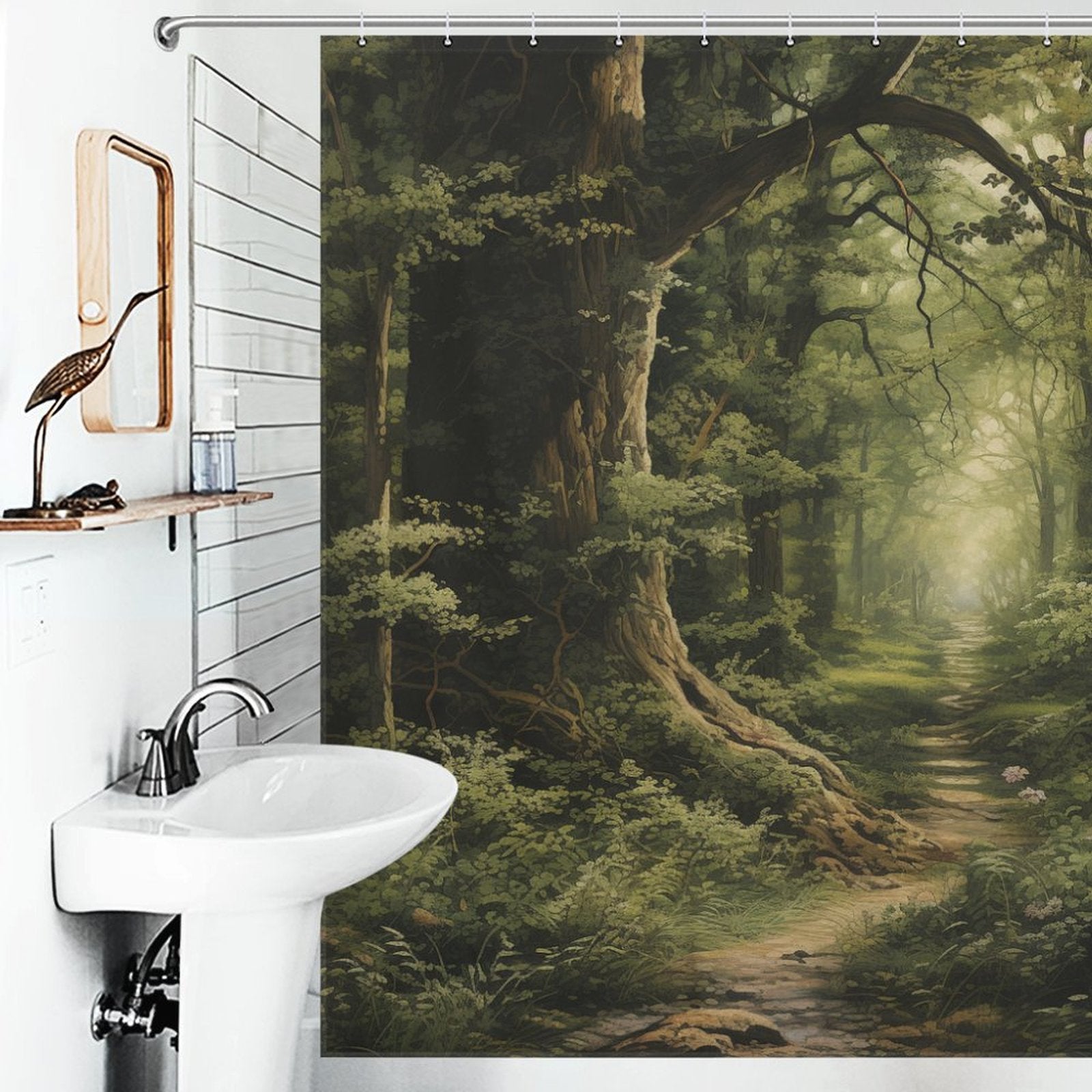 Leaf Shower Curtain Lush Greenery