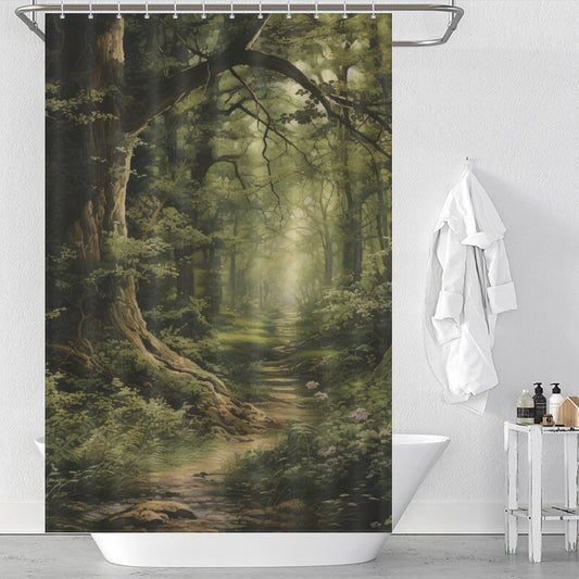 Leaf Shower Curtain Lush Greenery