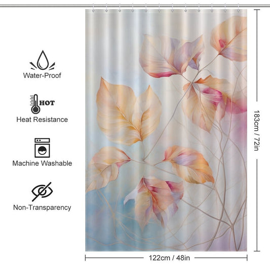 Leaf Shower Curtain Modern Flair