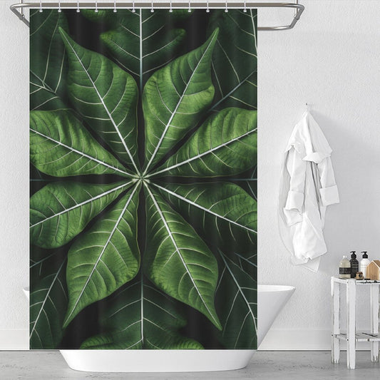 Leaf Shower Curtain Rainforest Mix