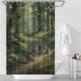 Leaf Shower Curtain Tropical Vibe