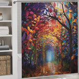 Leaf Shower Curtain Vibrant Canopy