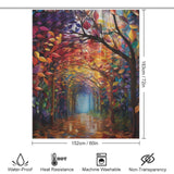 Leaf Shower Curtain Vibrant Canopy